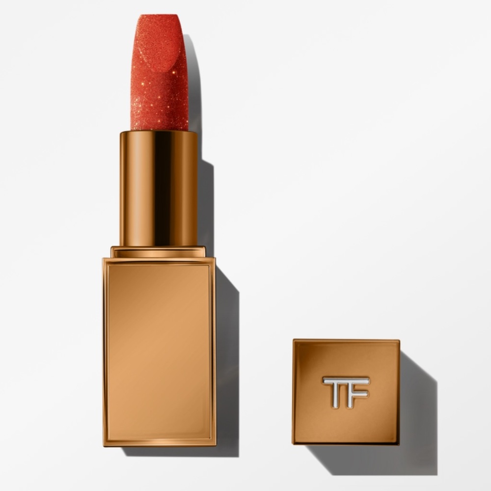 NIB NEW TOM FORD Soleil De Feu Spark Lip Balm Lipstick 02 Sun Spark Full Size - Picture 2 of 16
